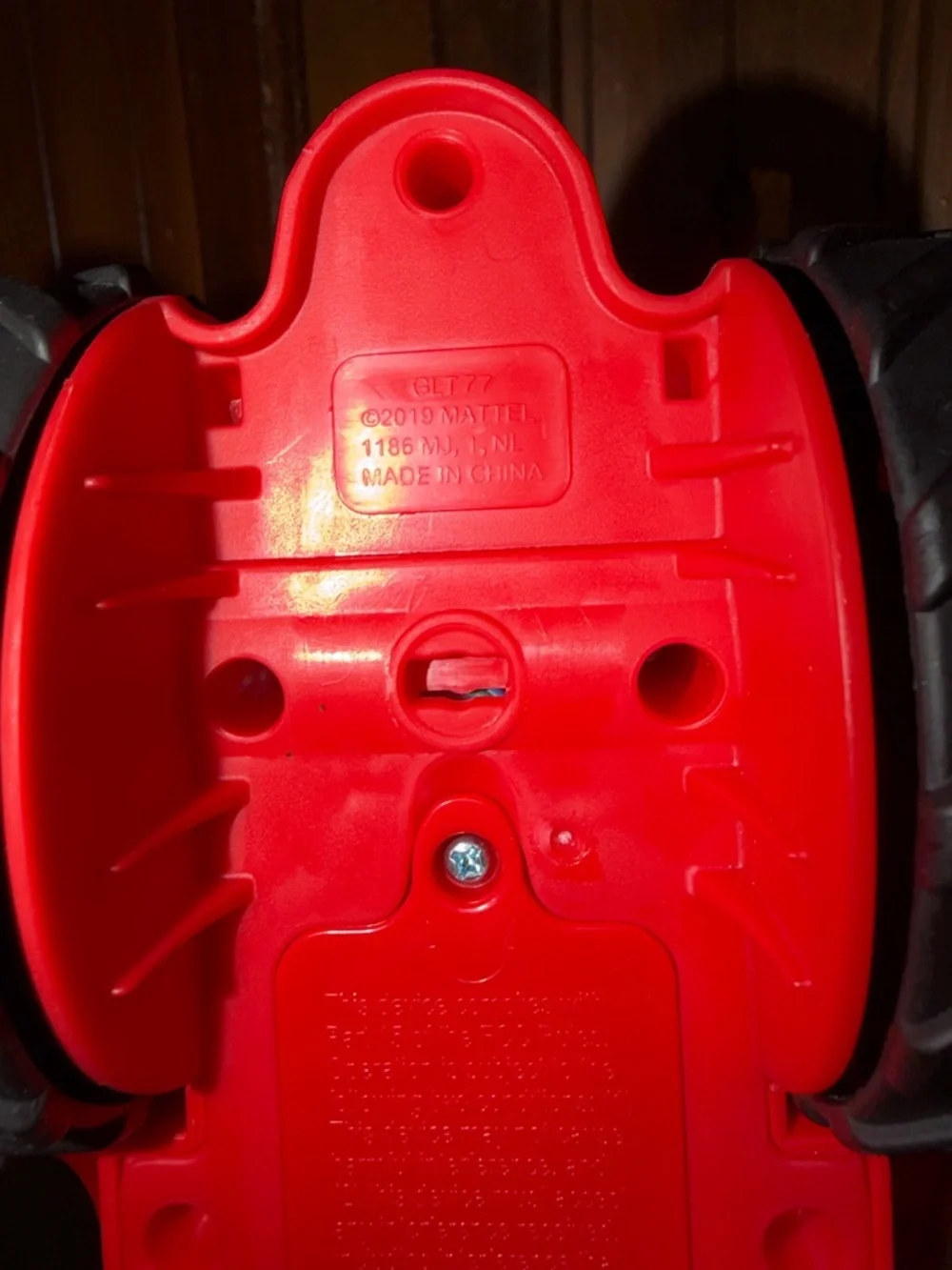 2019 Fisher-Price Red and Black Smiling Tractor‎ Toy with Seat makes noise